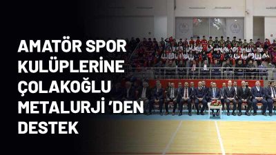 Dilovası Belediyesi ve Çolakoğlu Metalurji iş birliğiyle amatör spor kulüplerine