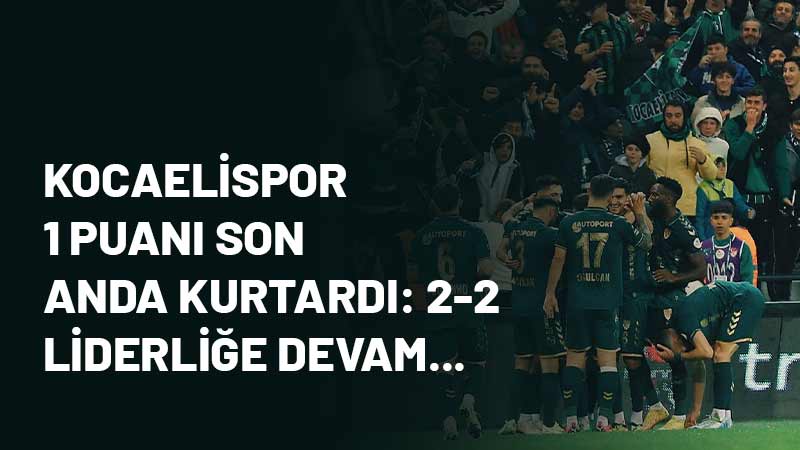 Trendyol 1. Lig'de Bandırmaspor ile karşı karşıya gelen Kocaelispor rakibi