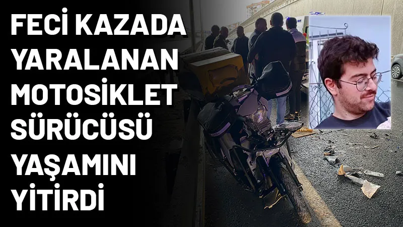 Derince'de  meydana gelen zincirleme trafik kazasında yaralanan motosiklet sürücüsü