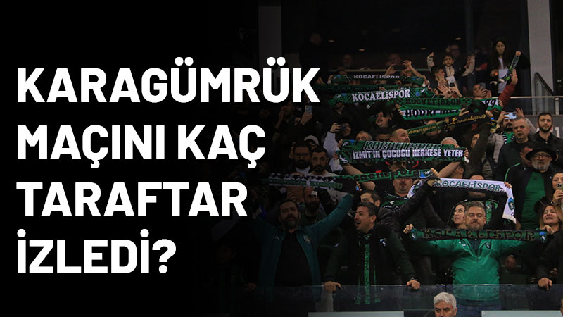 Kocaelispor, Karagümrük'ü 2-1 yendiği maçı kaç biletli seyircinin izlediği belli