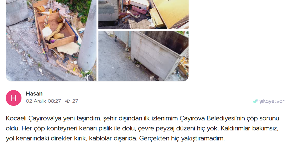 Çayırova çöp içinde kaldı