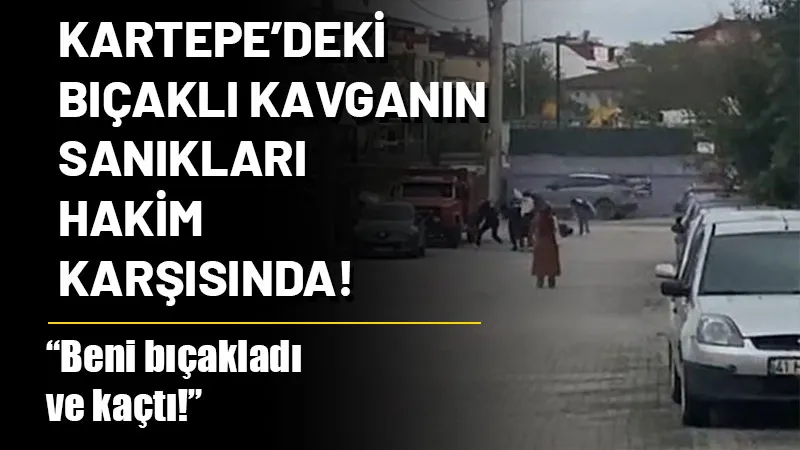 Kartepe ilçesinde arkadaş iki grup arasında sokak ortasında çıkan bıçak