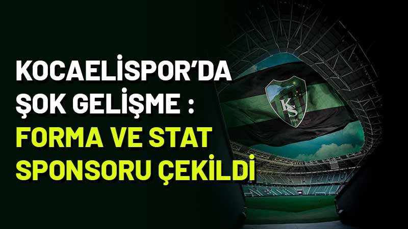 Trendyol 1. Lig’de şampiyonluk mücadelesi veren Kocaelispor, son günlerde yaşadığı