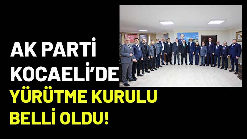 AK Parti Kocaeli Başkanı Dr.Şahin Talus, bugün yapılan il yönetim