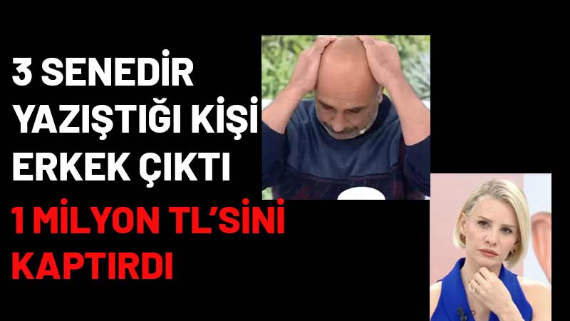Esra Erol’un programına katılan Mehmet Bey, 3 yıl boyunca sosyal