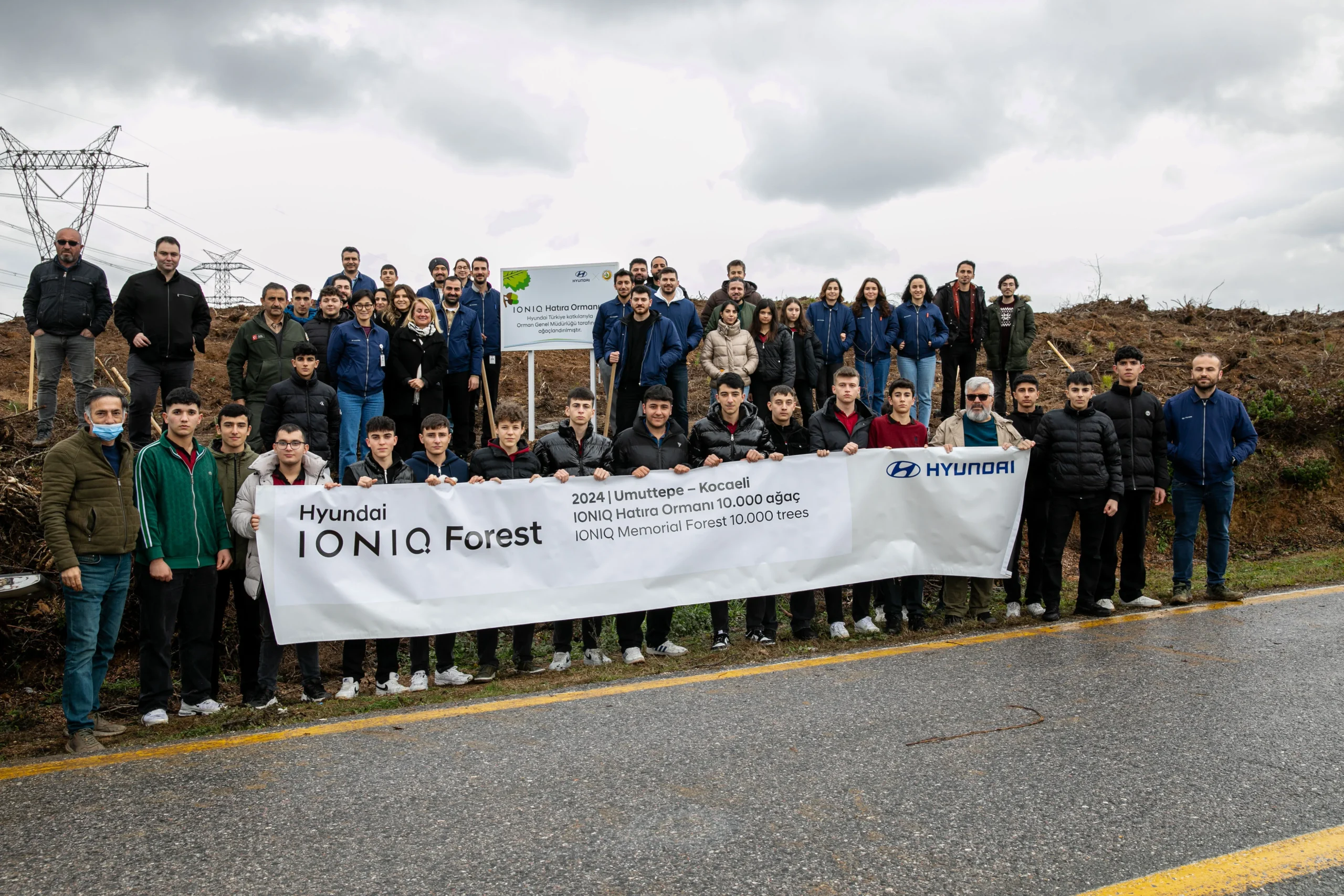 Hyundai Assan, global "IONIQ Ormanı" projesi kapsamında Kocaeli Umuttepe’de 10