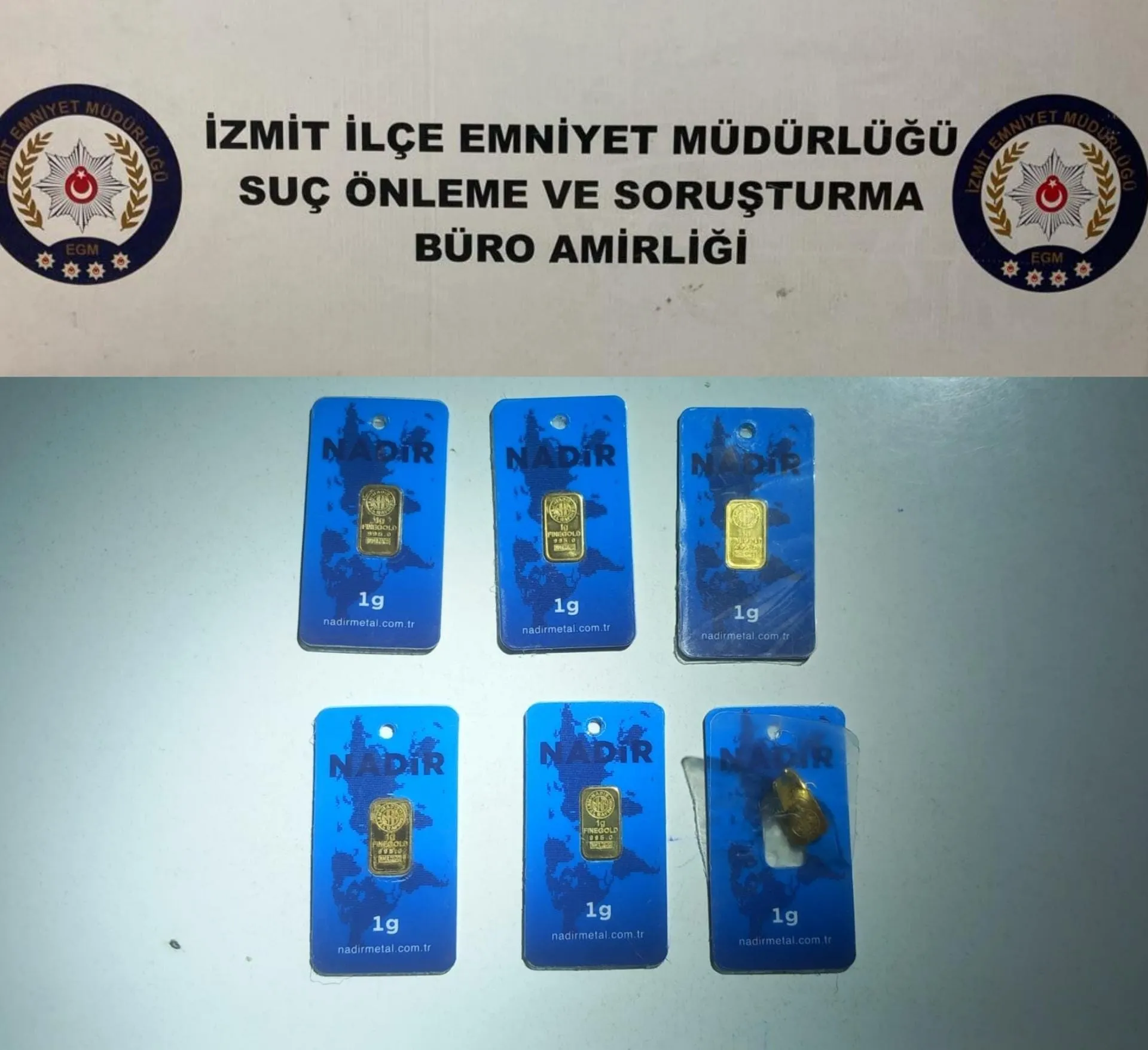 Kocaeli'de sahte altın dolandırıcıları polise yakaladı