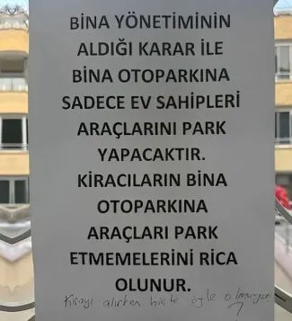Kiracıları kızdıran yazı sonrası tartışma alevlendi