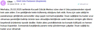 Kocaeli'nin ünlü pastanesinde küflü ürün satışı