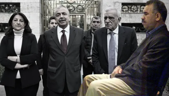 DEM Parti heyeti, terör örgütü PKK'nın elebaşı Abdullah Öcalan ile