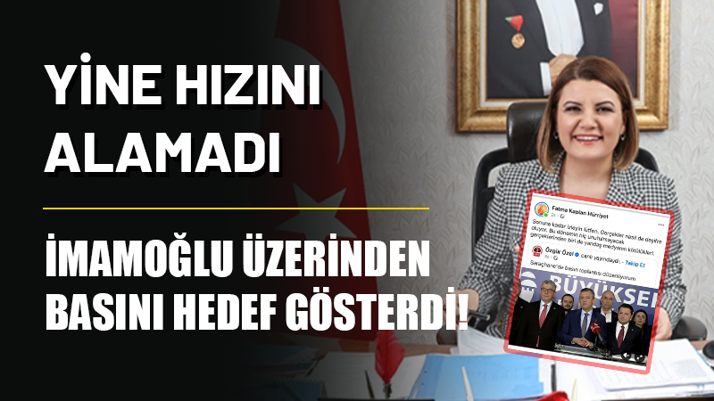 İzmit Belediye Başkanı Fatma Kaplan Hürriyet, son yaşanan olayların ardından
