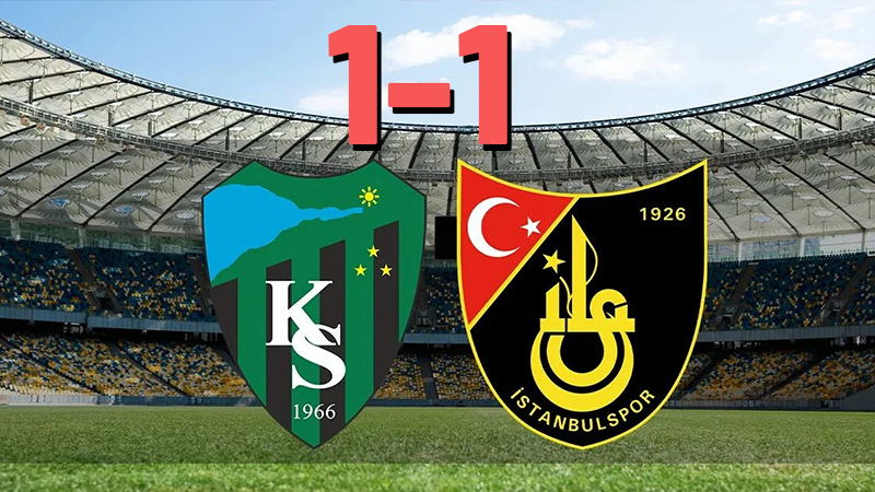 Trendyol 1. Lig’de 55 puanla lider Kocaelispor, sahasında İstanbulspor’u konuk