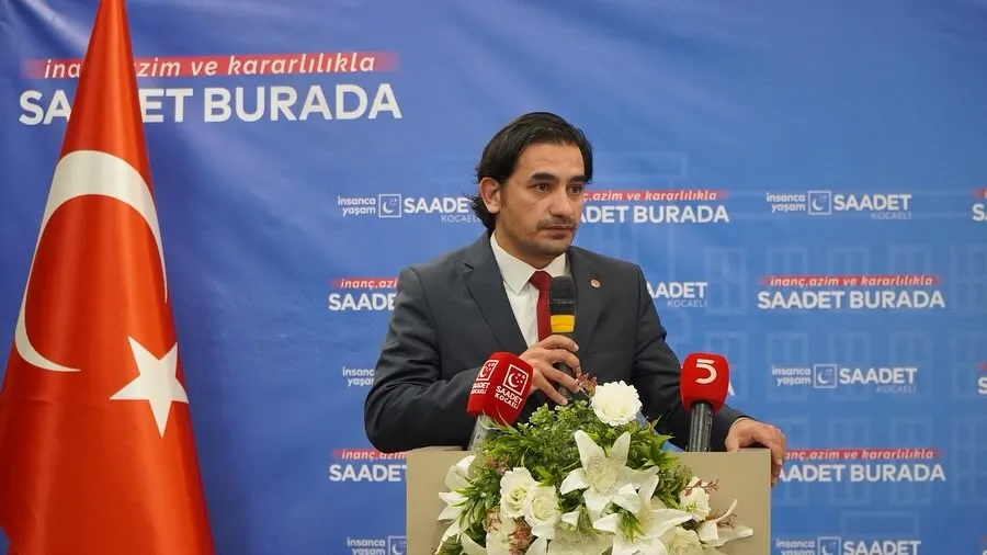 Saadet Partisi İzmit İlçe Başkanı Murat Karaturp, İsrail'in Gazze'ye yönelik