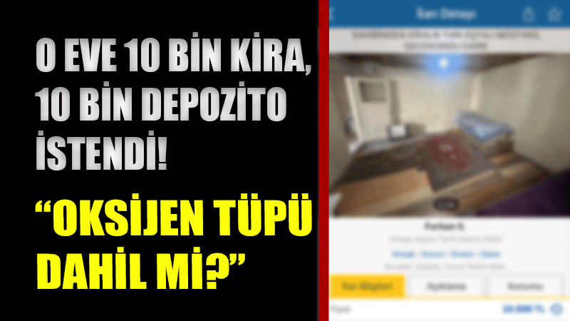 Kocaeli'de bir ev sahibi, adeta harabe durumundaki bir daire için