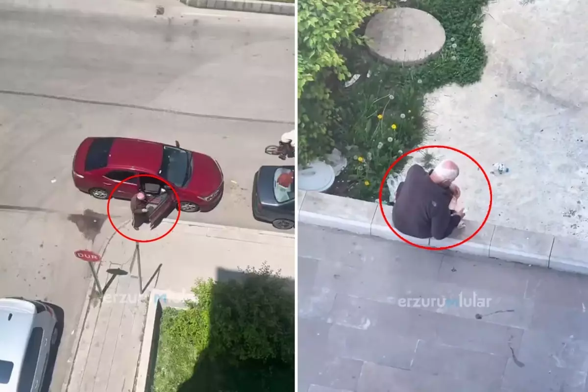 Rezilliğini kimse görmüyor sandı ama kameralar kayıttaydı