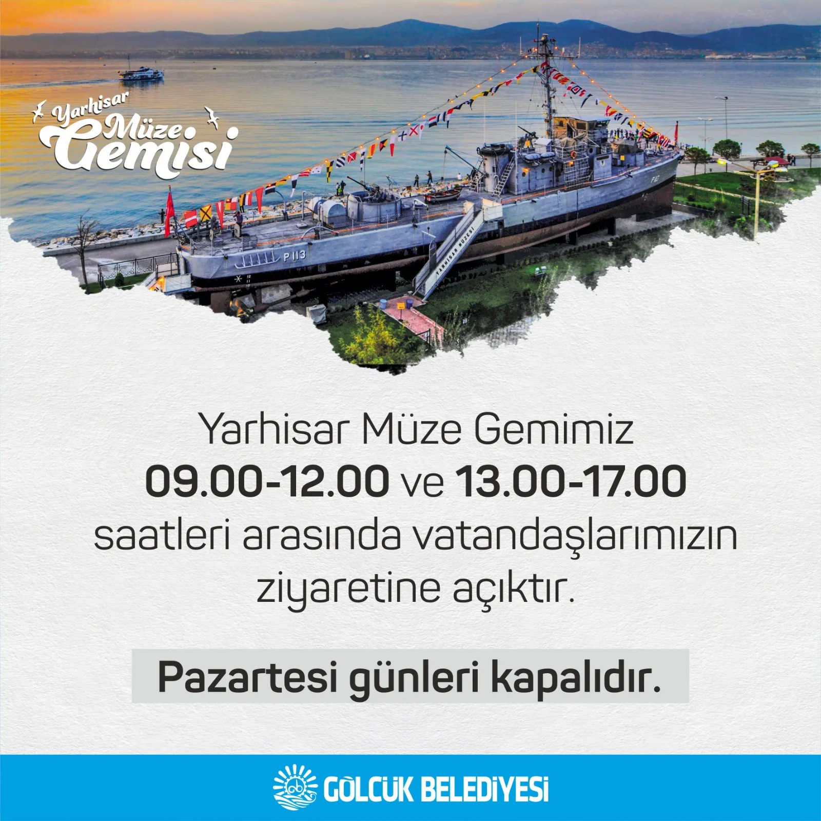 Yarhisar Müze Gemisi ziyaret günlerine düzenleme