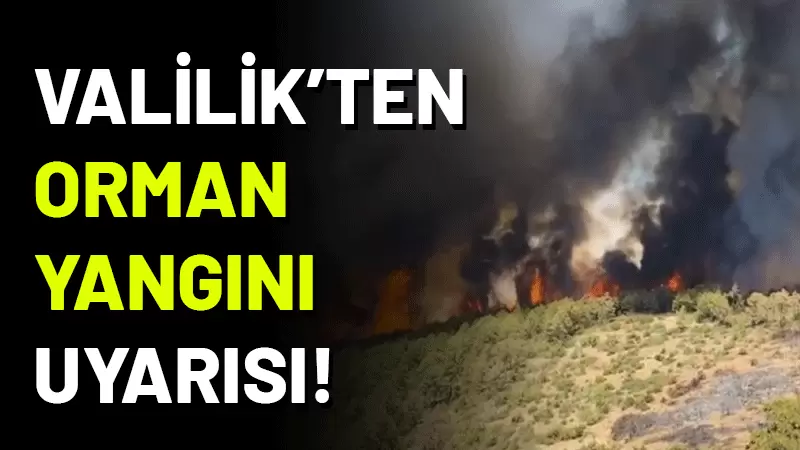 Kocaeli Valiliği, artan sıcaklık ve kuraklık nedeniyle orman yangınları riskinin