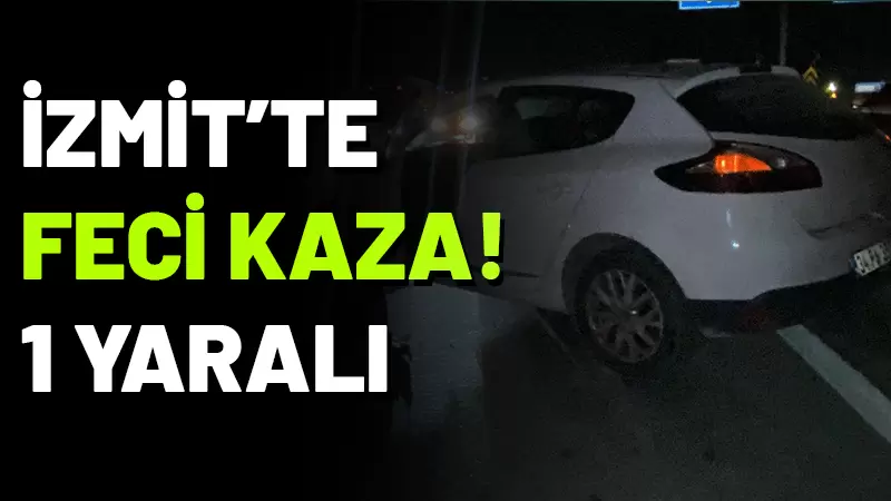 Kocaeli'nin İzmit ilçesinde iki otomobilin çarpıştığı kazada 1 kişi yaralandı.
