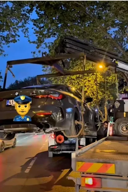 İzmit'te ehliyetsiz sürücünün drifti pahalıya patladı