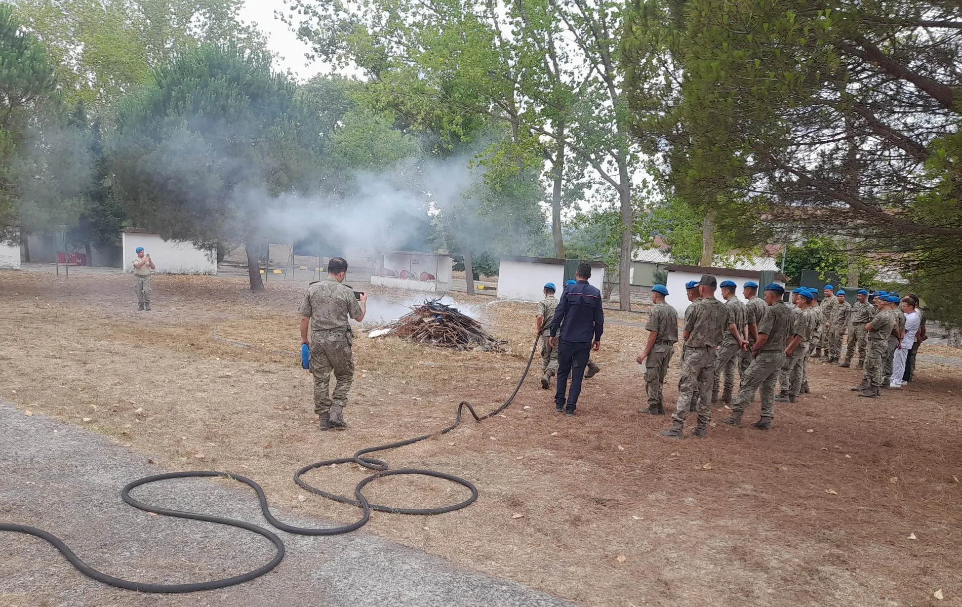 KOBİTEM’in yangın eğitimleri devam ediyor