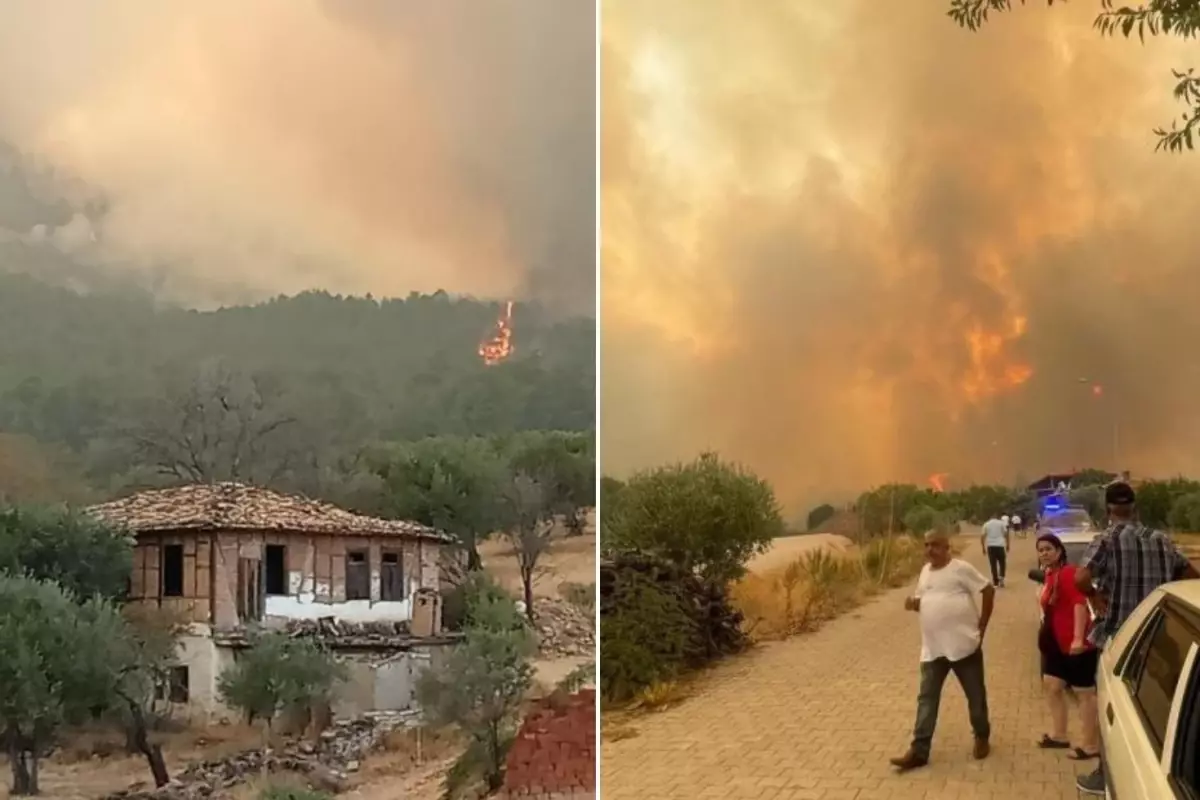 Denizli'nin Buldan ilçesinde 4 gün önce çıkan ve Aydın'a sıçrayan