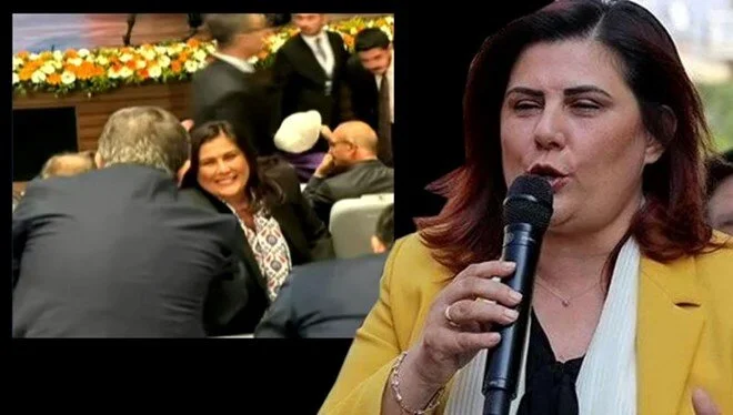 Özlem Çerçioğlu, AK Parti binasında!