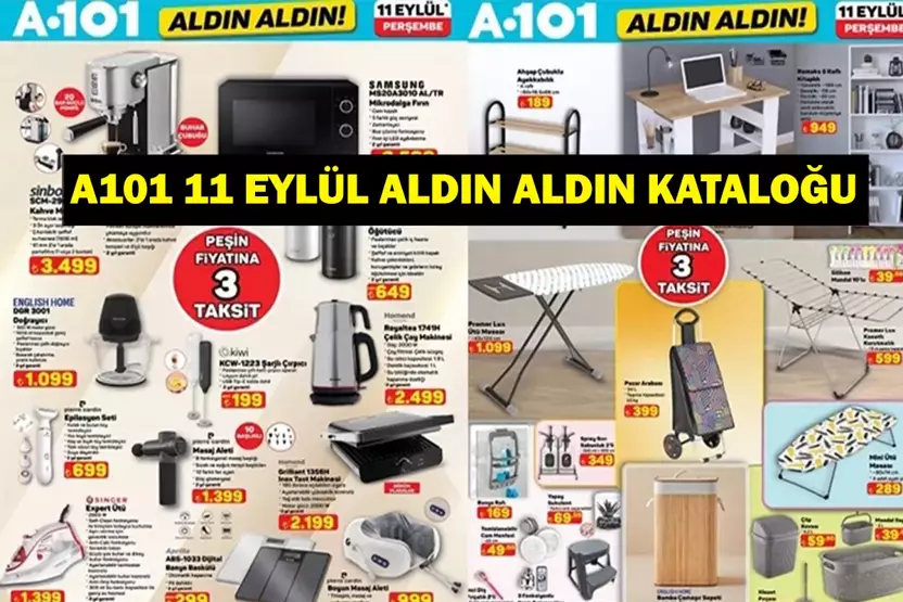 A101 Aldın Aldın 11 Eylül Perşembe aktüel kataloğu yayımlandı. Mağaza