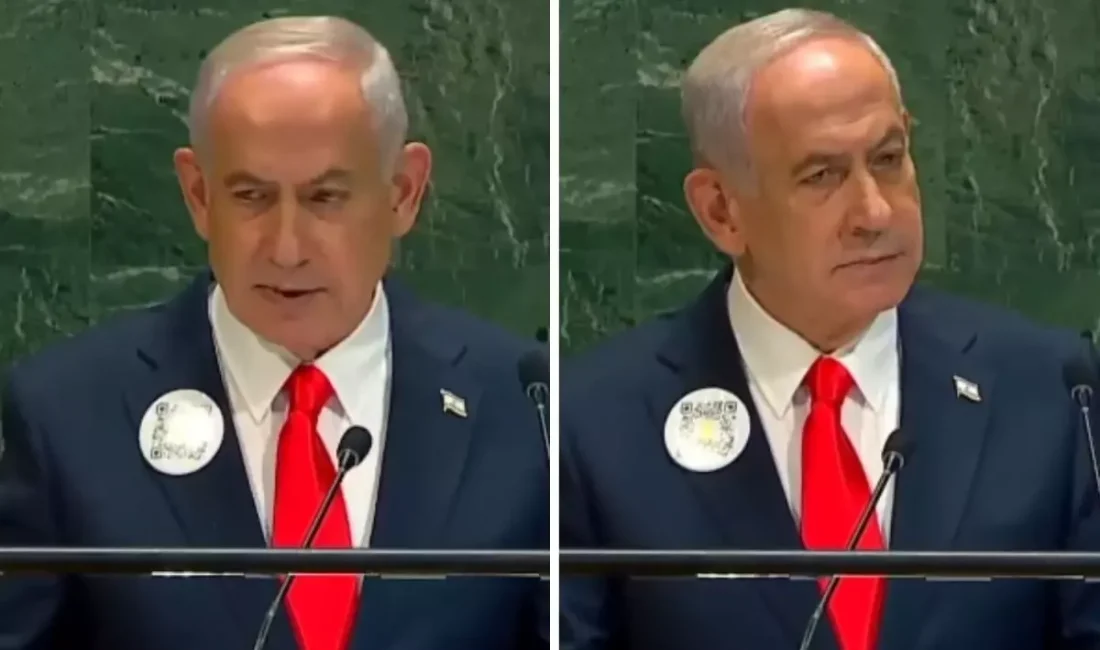 Birleşmiş Milletler Genel Kurulu'nda, İsrail Başbakanı Netanyahu konuşması protesto edilmesini
