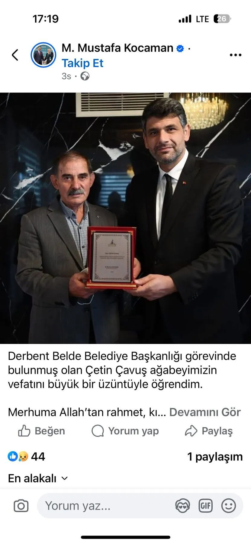 Çetin Çavuş hayatını kaybetti