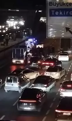 Dehşet anları! Otomobile çarpıp savruldu, üzerinden ambulans geçti