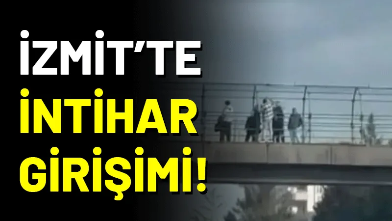 İzmit Kuruçeşme SGK Köprüsü’nde bir vatandaş intihar girişiminde bulundu. Polis