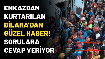Kocaeli'nin Gebze ilçesinde çöken binanın enkazından kurtarılarak hastanede tedavi altına