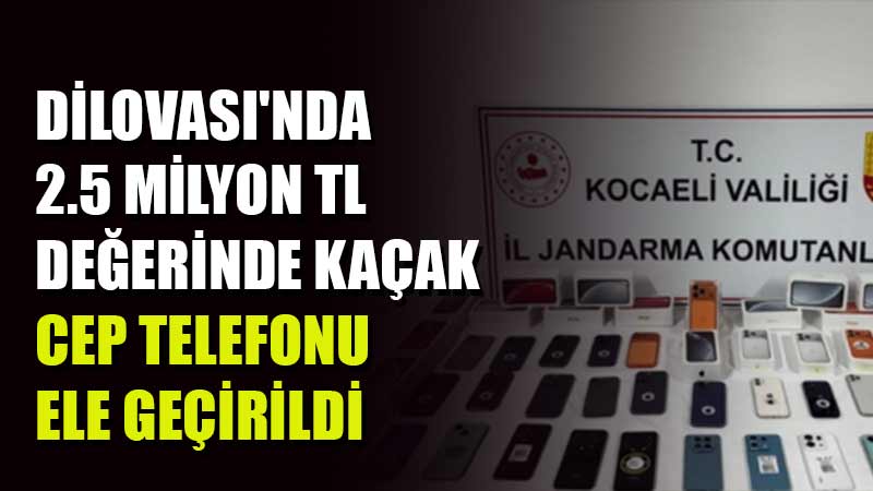 Dilovası’nda jandarma ekipleri tarafından  iş yerinde yapılan arama sonucu