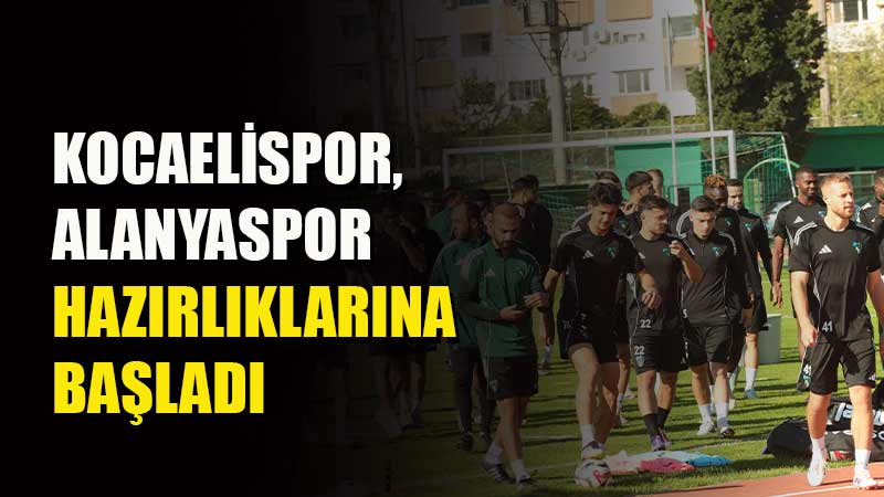 Süper Lig'de cumartesi günü Alanyaspor'u konuk etmeye hazırlanan Kocaelispor bir