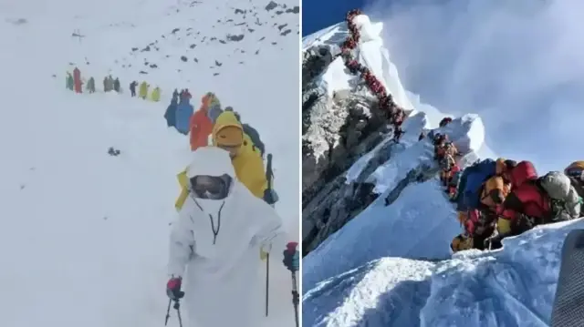 Everest Dağı'nda bin kişi mahsur kaldı, ekipler donmuş cesetler arasında ilerledi