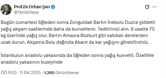 Kar yağışı Kocaeli'nin yanı başına dayandı! Kocaeli için uyarı