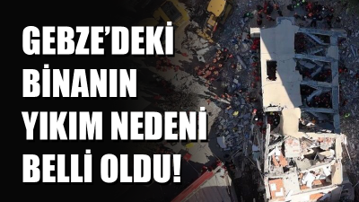 Kocaeli'nin Gebze ilçesinde bir binanın yıkılması ile 4 kişinin öldüğü