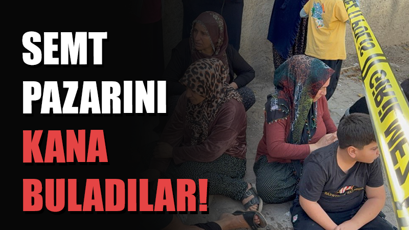 Adana’da semt pazarındaki dayılarından alacaklarını alamayan yeğenler, kalabalığa rastgele ateş
