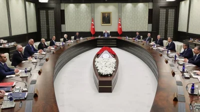 Cumhurbaşkanlığı Kabinesi AK Parti'li Cumhurbaşkanı Recep Tayyip Erdoğan başkanlığında bugün