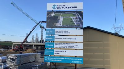 Kocaelispor için Sevindikli Mahallesi'nde inşa edilen modern spor tesislerinde çalışmalar