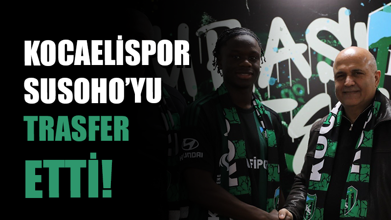 Kocaelispor, İngiliz ekibi Manchester City'den 21 yaşındaki futbolcu Mahamadou Susoho