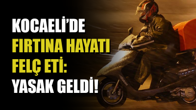 Kocaeli Valiliği, kentte etkili olan kuvvetli rüzgar ve fırtına nedeniyle