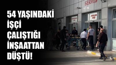 Kocaeli'nin Körfez ilçesinde 54 yaşındaki işçi, çalıştığı inşaattan düşerek yaralandı.