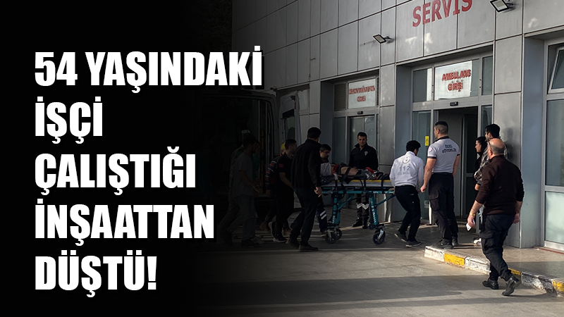 Kocaeli'nin Körfez ilçesinde 54 yaşındaki işçi, çalıştığı inşaattan düşerek yaralandı.