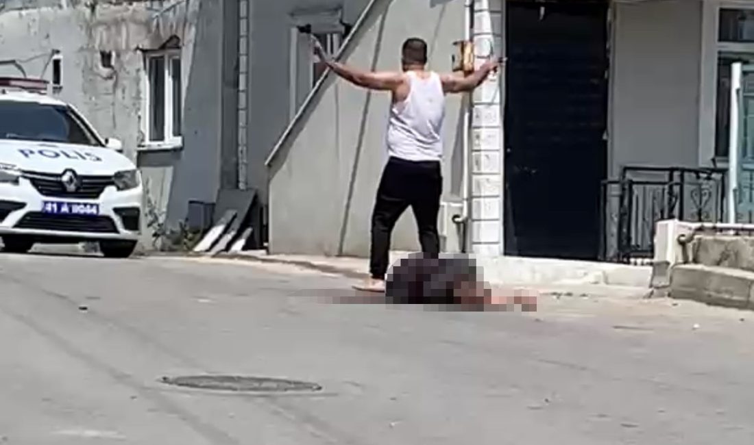 Kocaeli'nin Dilovası ilçesinde eşini sokak ortasında bıçaklayarak öldüren zanlının "Namus