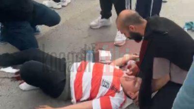 Kartepe’de trafik ışıklarının bulunduğu bölgede iki çocuğa otomobil çarptı. Kazada