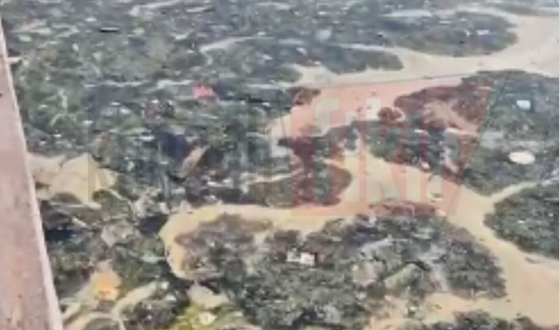 Kocaeli’nin Körfez ilçesine bağlı Tütünçiftlik Sahili son günlerde deniz yüzeyinde