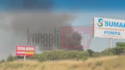 Gebze’de bulunan Unilever Depolama ve Dağıtım Merkezi’nde çıkan yangın, gökyüzünü