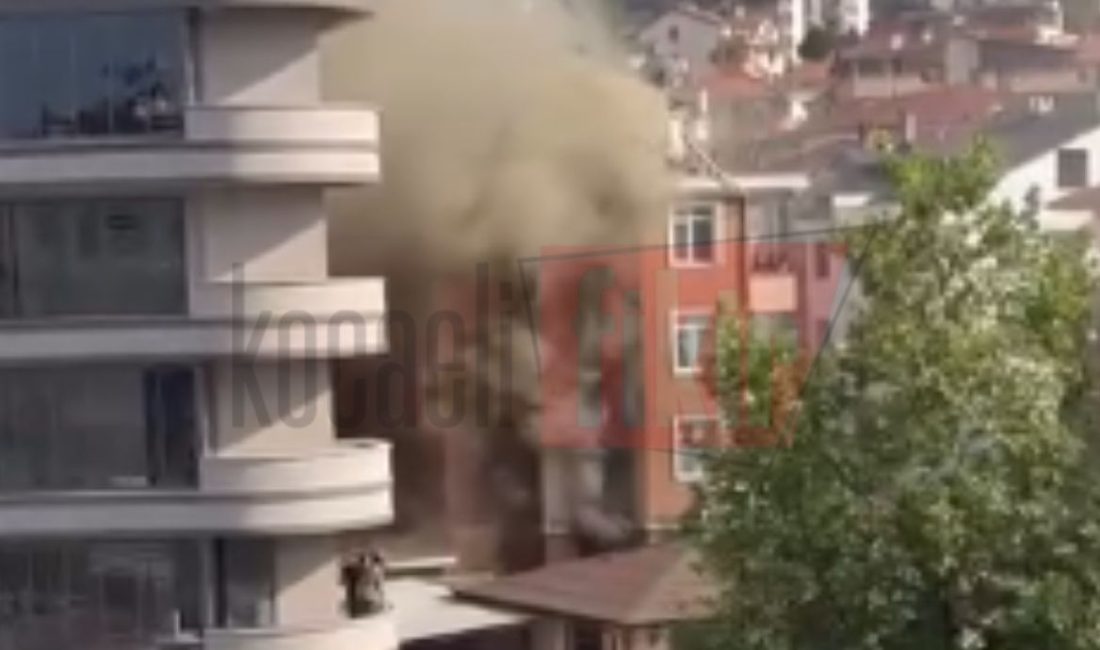 Kocaeli'nin Karamürsel ilçesinde bulunan bir binada çıkan yangın mahallede paniğe