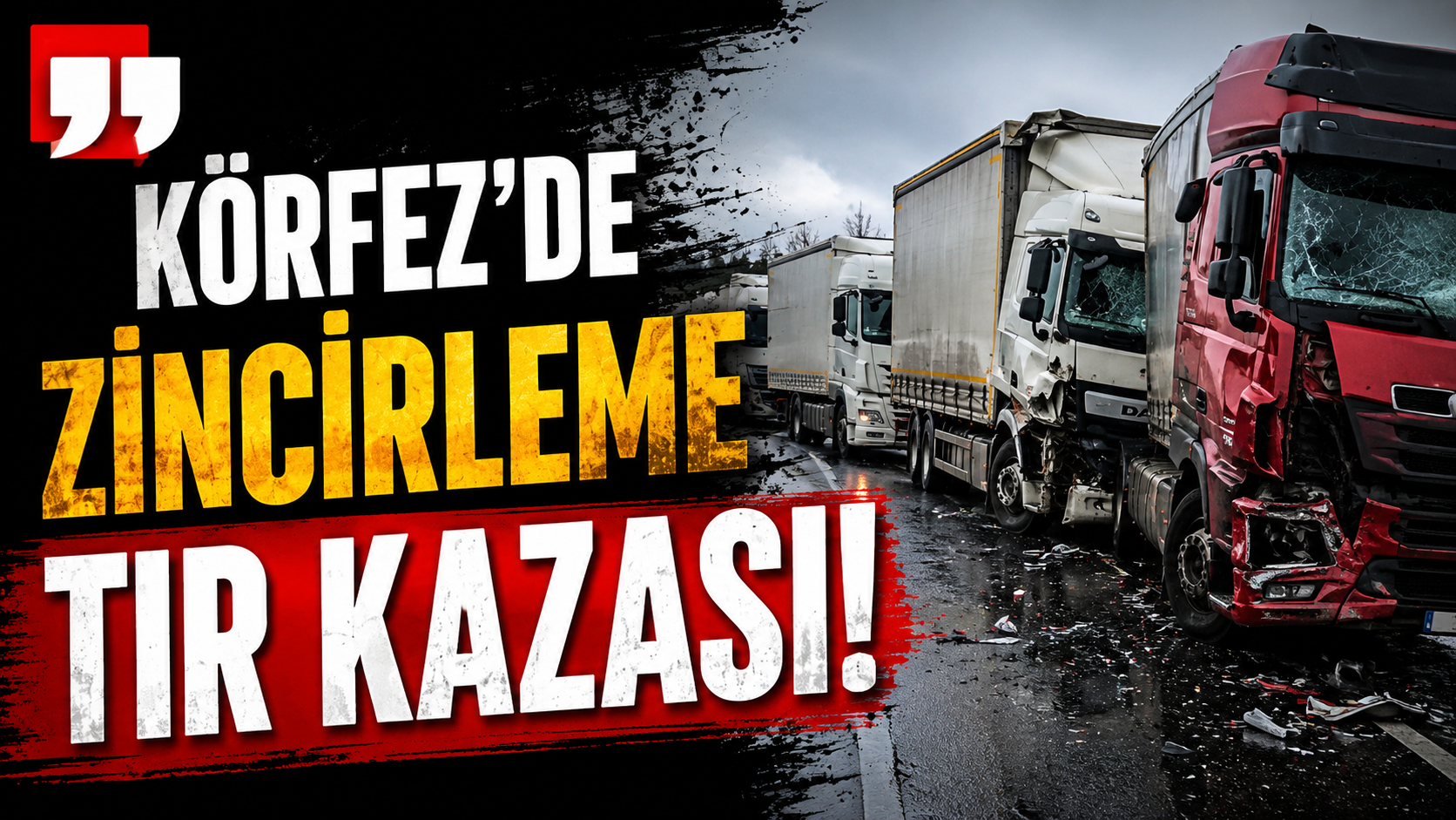 Kocaeli'nin Körfez ilçesinde akşam saatlerinde